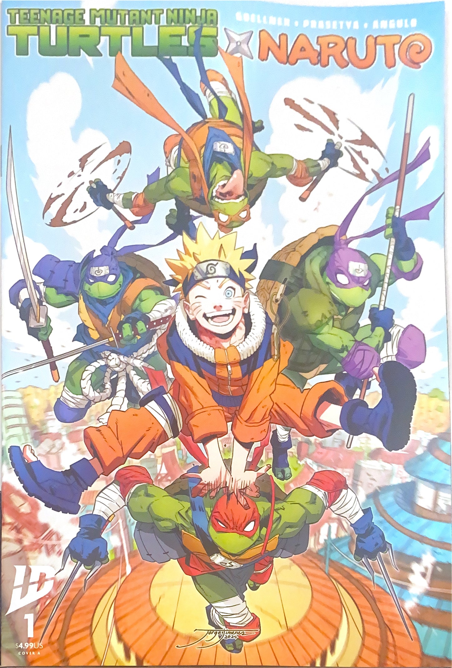 IDW PUBLISHING TEENAGE MUTANT NINJA TURTLES NARUTO #1