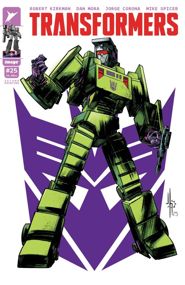 IMAGE COMICS TRANSFORMERS #25 SECOND PRINTING CVR E