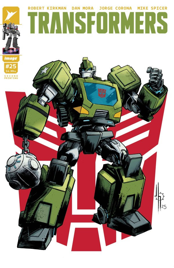 IMAGE COMICS TRANSFORMERS #25 SECOND PRINTING CVR D