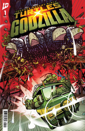 IDW TEENAGE MUTANT NINJA TURTLES GODZILLA #1 CVR C