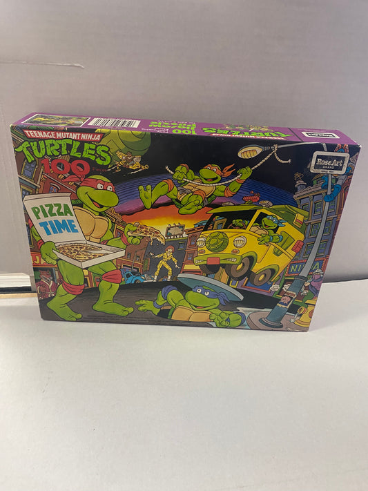 ROSE ART BRAND TMNT PIZZA TIME 100 PIECE PUZZLE