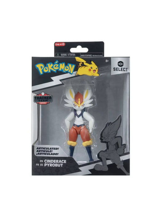 JAZWARES POKEMON CINDERACE SELECT FIGURE VINYL SEALED IN BOX