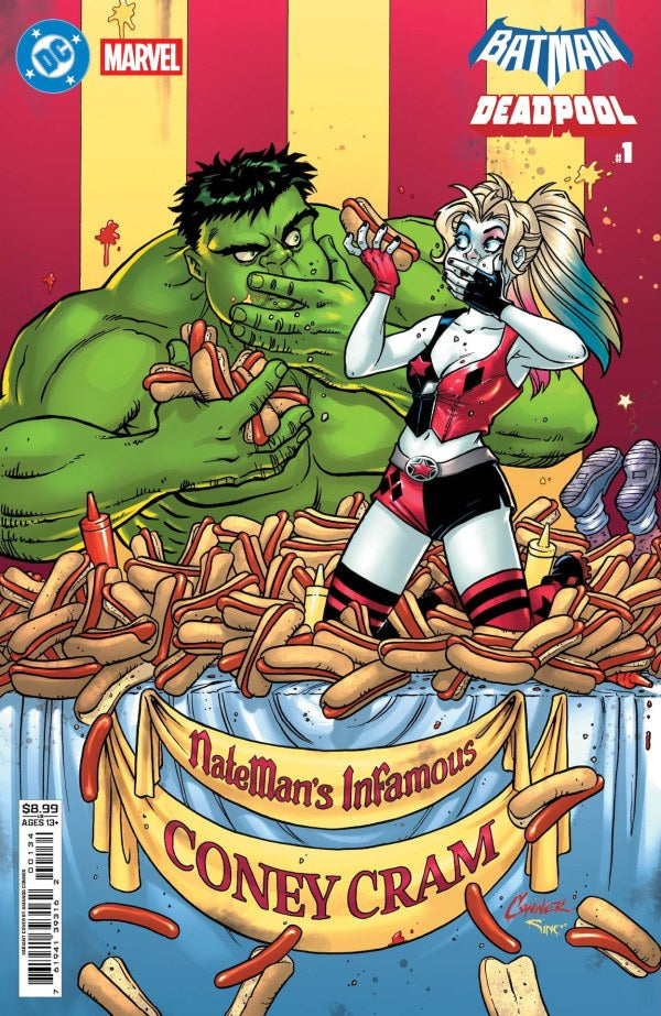 DC/MARVEL COMICS BATMAN DEADPOOL #1 CVR F 1025 HARLEY QUINN HULK