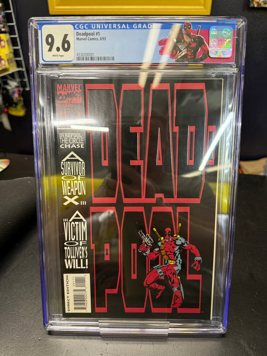 MARVEL COMICS DEADPOOL #1 8/93 CGC 9.6