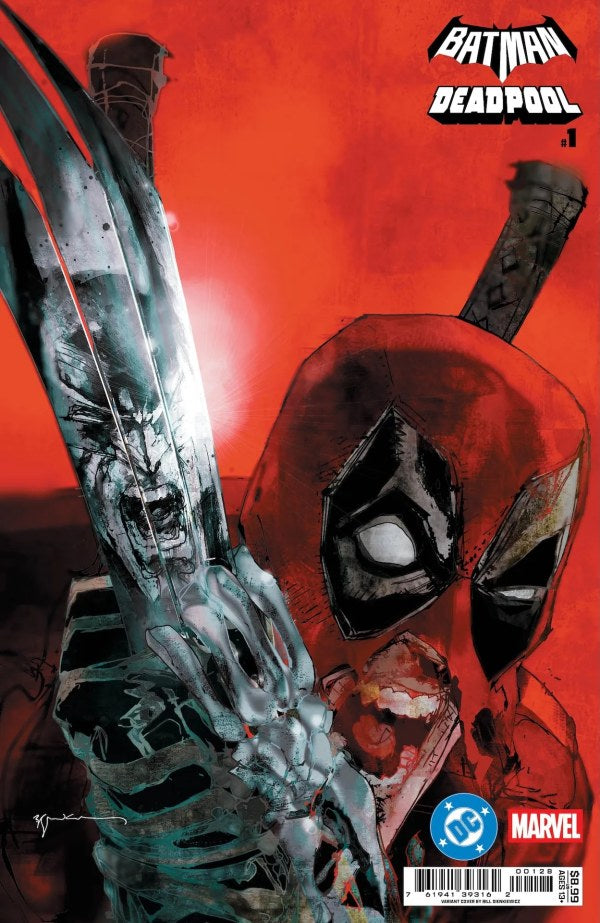 DC/MARVEL COMICS BATMAN DEADPOOL #1 CVR Q 1025 Bill Sienkiewicz LEGENDARY HOMAGE