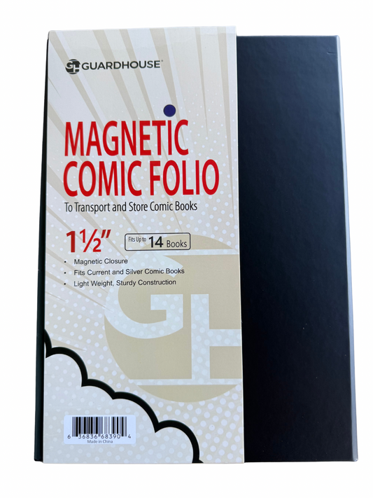 GUARDHOUSE MAGNETIC COMIC FOLIO TRANSPORT AND STORE COMICS UP YO 14 books