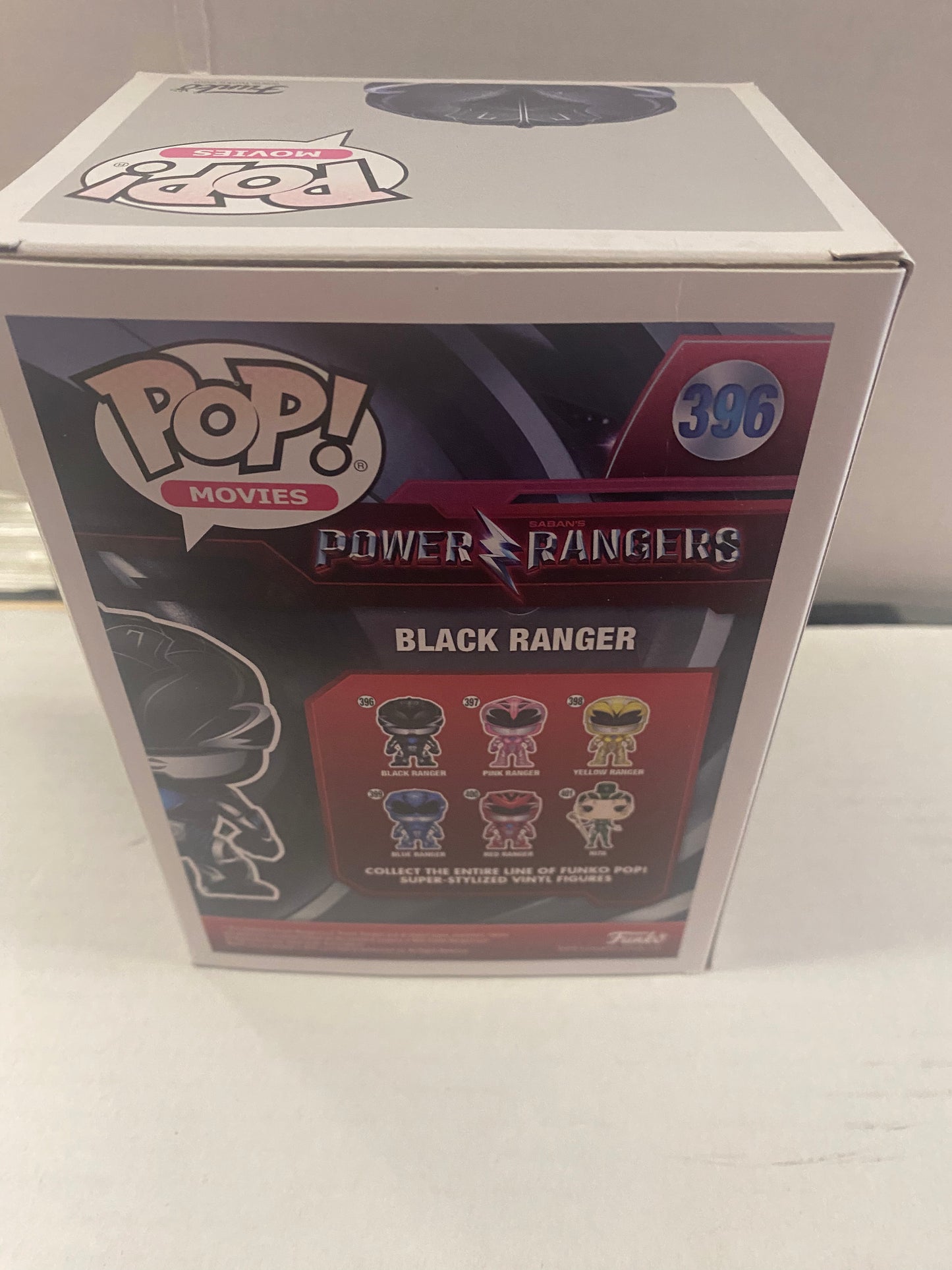 FUNKO POP MOVIES POWER RANGERS #396 BLACK RANGER