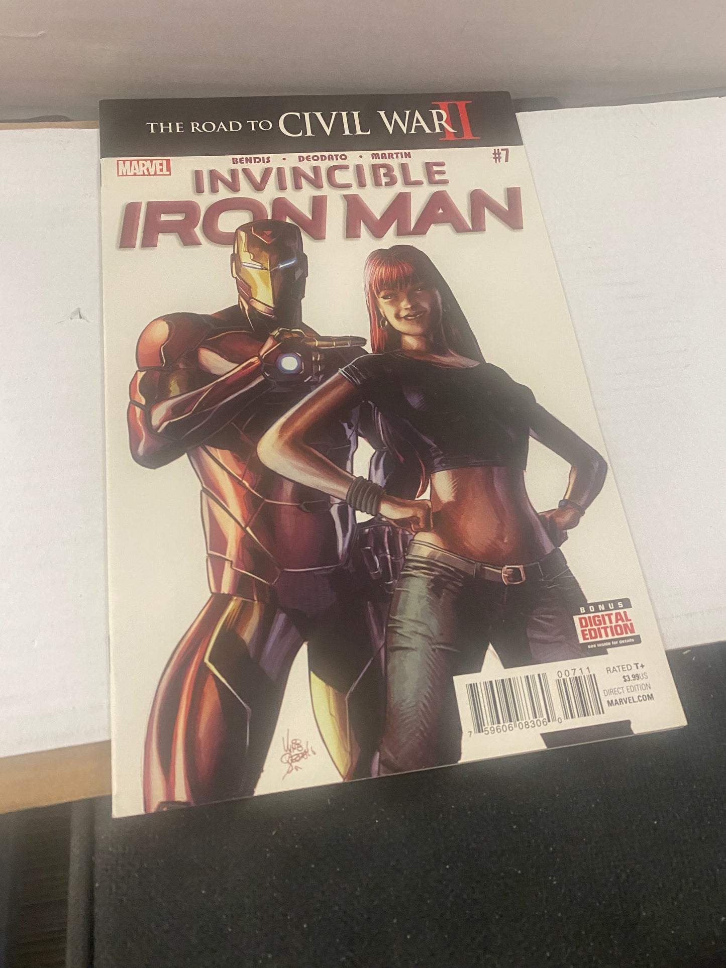 MARVEL COMICS INVINCIBLE IRON MAN #7 (2016) CAMEO OF RIRI WILLIAMS