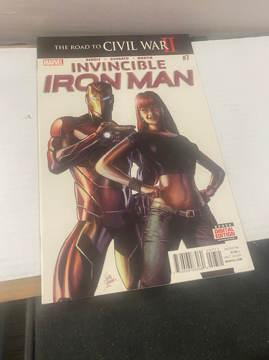 MARVEL COMICS INVINCIBLE IRON MAN #7 (2016) CAMEO OF RIRI WILLIAMS