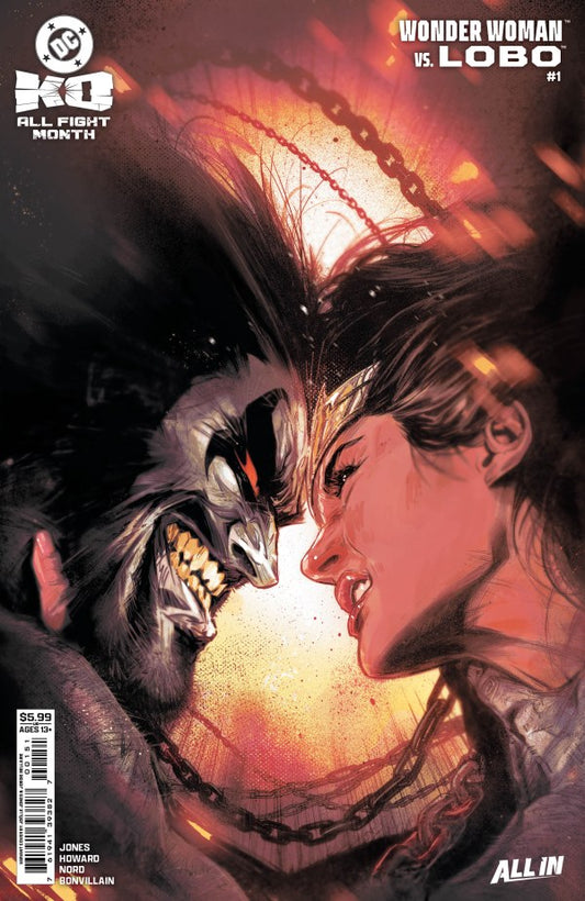 DC K.O. WONDER WOMAN VS LOBO #1 (ONE SHOT) CVR E EDDY BARROWS CARD STOCK VAR