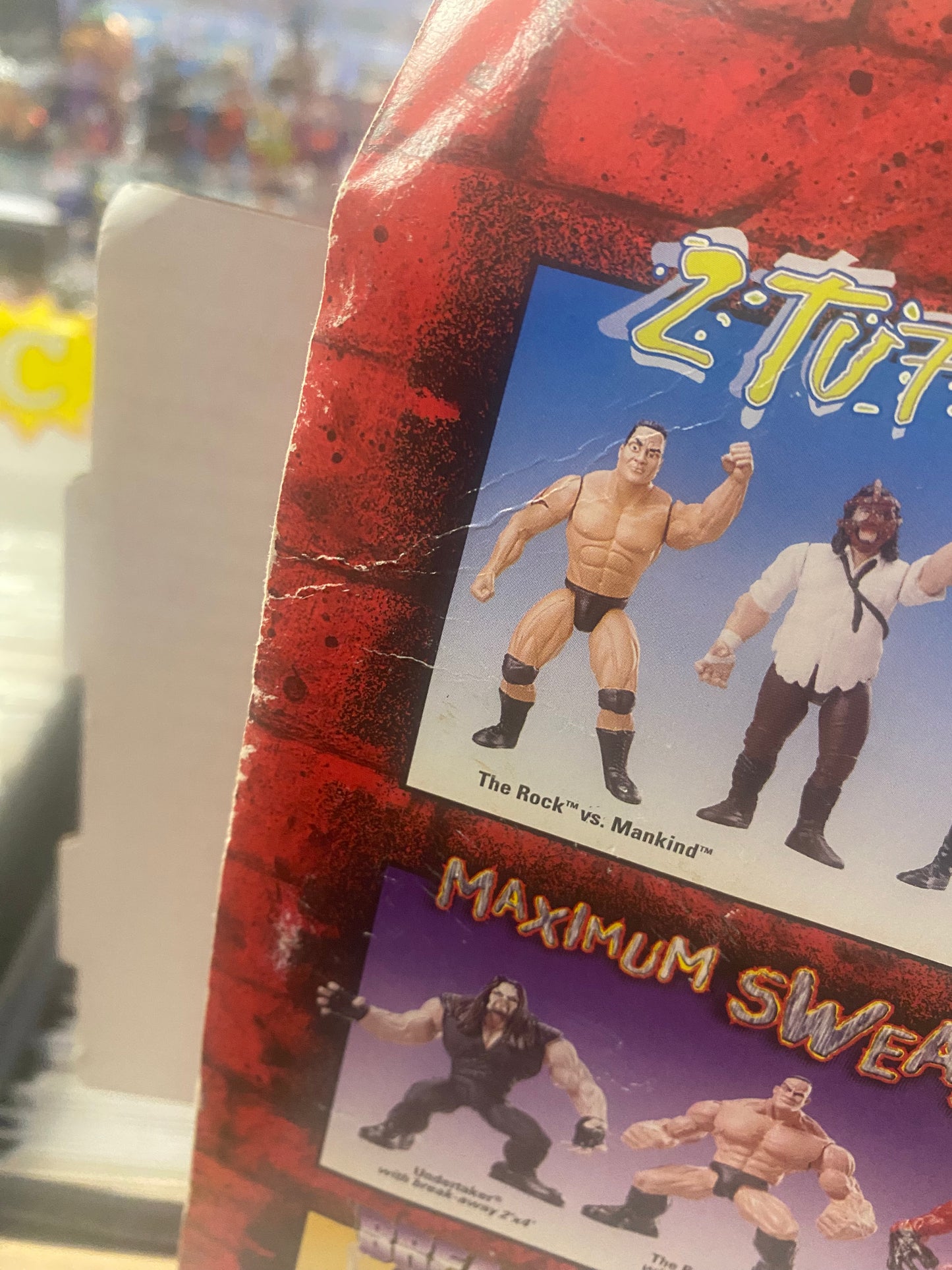 JAKKS PACIFIC  WWF 2 TUFF 4 THE ROCK AND MANKIND (1999)