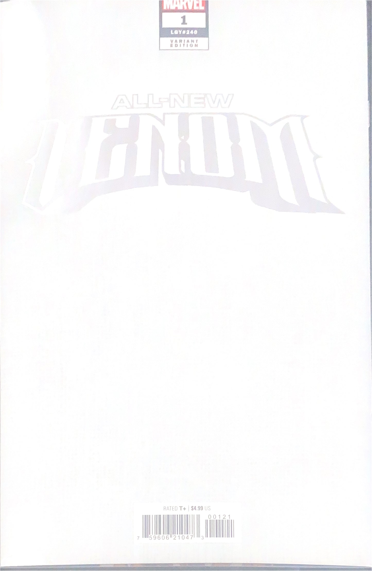 MARVEL COMICS ALL NEW VENOM #1 COVER B