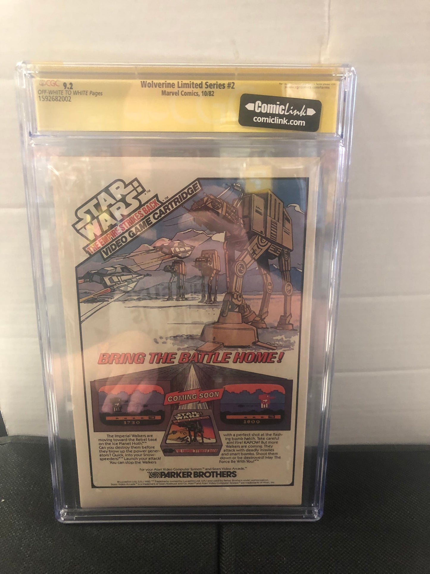 MARVEL COMICS, WOLVERINE LIMITED SERIES #2 (1982), SS CGC 9.2 OW/W, SIGNED 3x BY: FRANK MILLER, CHRIS CLAREMONT & JOE RUBINSTEIN!!