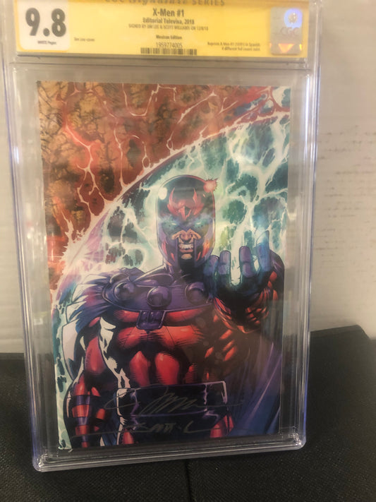 MARVEL COMICS  MEXICO X-MEN #1 (2018), 2X SIGNED BY: JIM LEE AND SCOTT WILLIAMS, SS CGC 9.8 WP