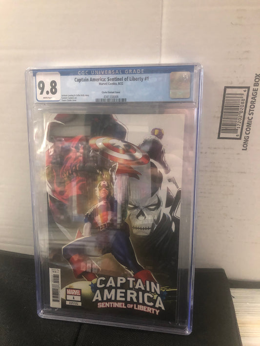 CAPTAIN AMERICA: SENTINEL OF LIBERTY #1 CGC 9.8 (2022, HTF 1:25 TAURIN CLARKE VARIANT!)