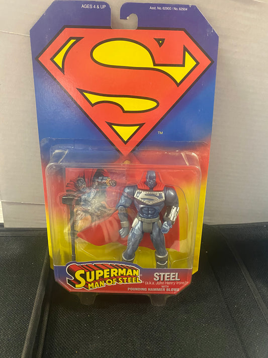 KENNER SUPERMAN MAN OF STEEL STEEL ACTION FIGURE