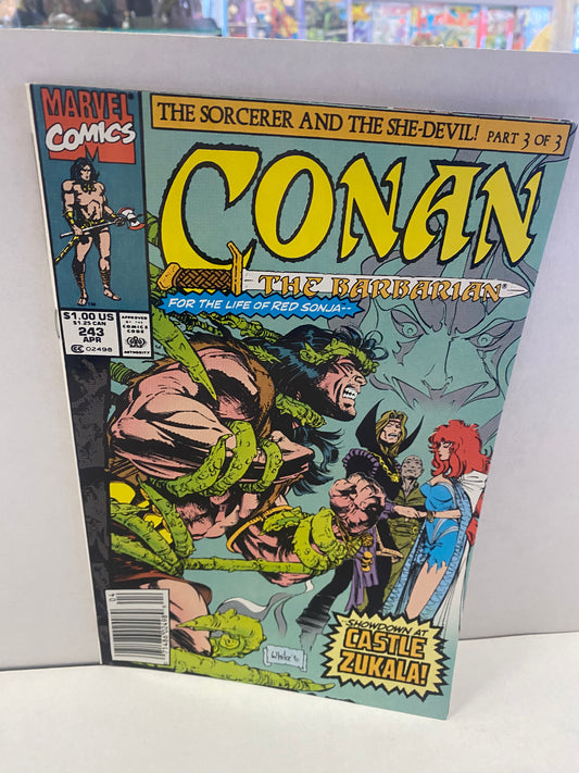 MARVEL COMICS CONAN THE BARBARIAN #243 NEWSSTAND
