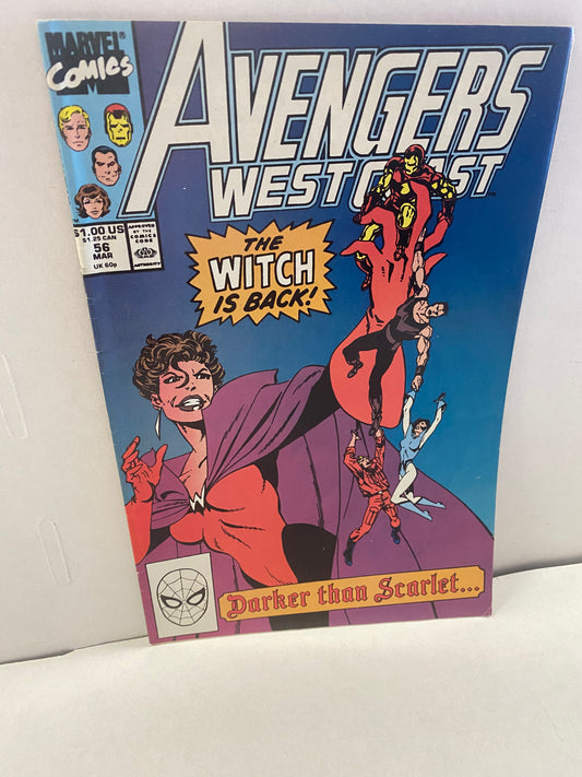 MARVEL COMICS AVENGERS WEST COAST #56