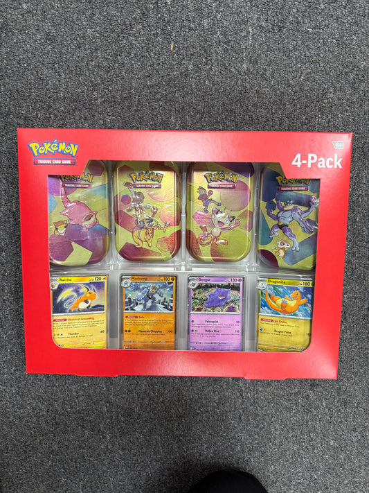 POKEMON TCG 151 TIN 4 PACK