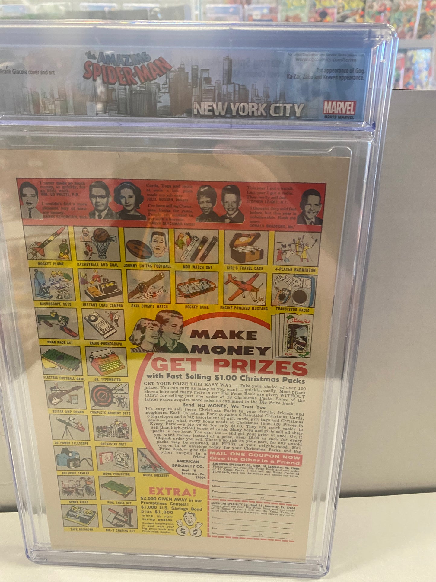 MARVEL COMICS AMAZING SPIDER-MAN #103 (1971) 1ST APPEARANCE OF GOG CHC 9.0 OFF-WHITE/WP