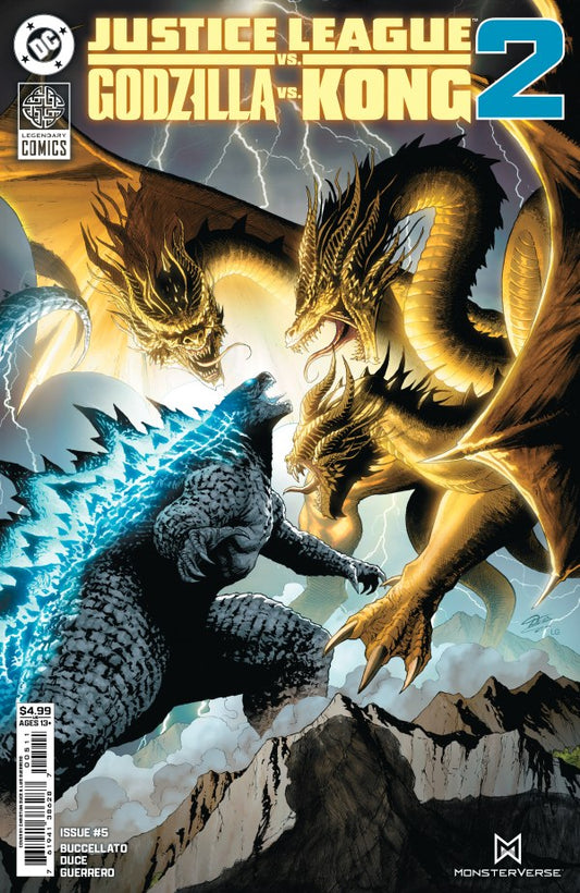 JUSTICE LEAGUE VS GODZILLA VS KONG 2 #5 (OF 7) CVR D KEVIN MAGUIRE CARD STOCK VAR