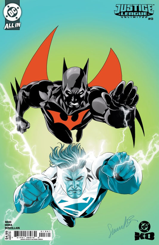JUSTICE LEAGUE UNLIMITED #13 CVR D JEFF SPOKES CARD STOCK VAR (DC K.O.)