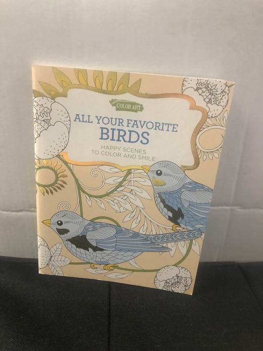 LEISURE ARTS ALL YOUR FAVORITE BIRDS COLORING BOOK (2020)