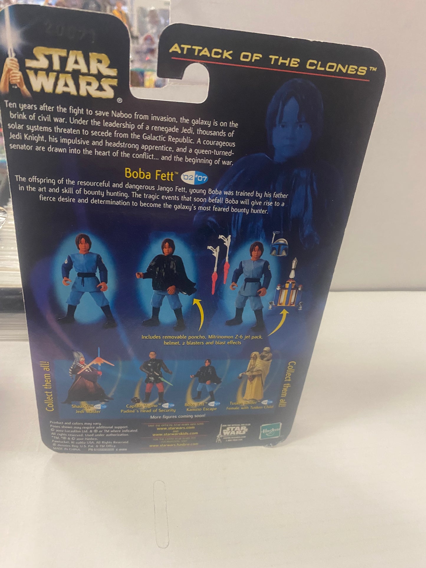 HASBRO STAR WARS ATTACK OF THE CLONES BOBA FETT (2002)