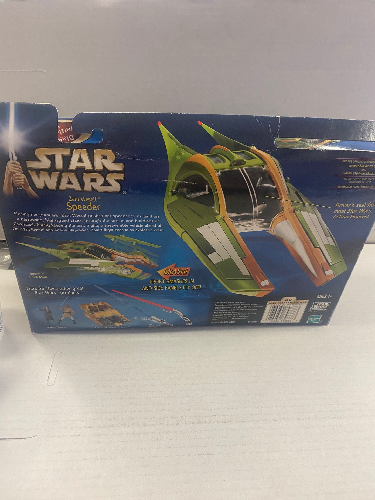HASBRO STAR WARS ATTACK OF THE CLONES ZAM WESELL SPEEDER (2002)