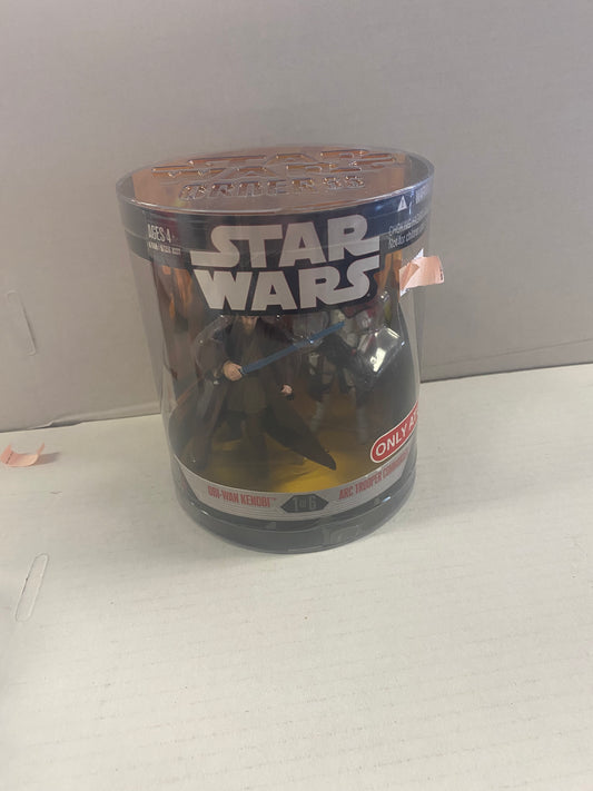 HASBRO STAR WARS TARGET EXCLUSIVE OBI-WAN KENOBI ARC TROOPER COMMANDER ACTION FIGURE PACK (2007)