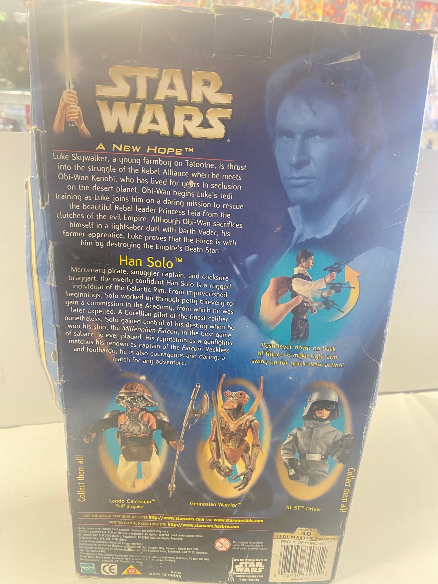 HASBRO STAR WARS A NEW HOPE HAN SOLO (2002)