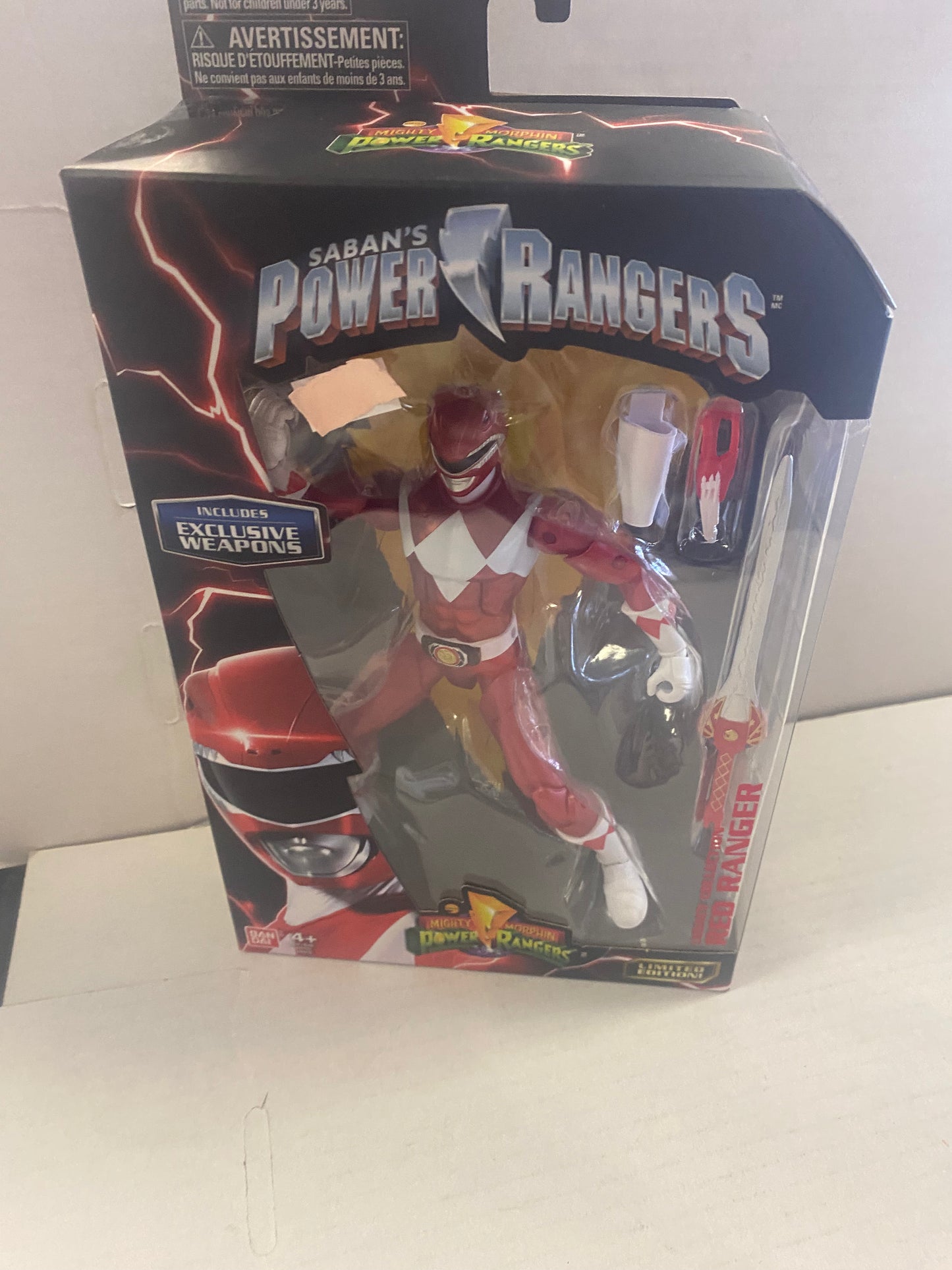 BANDAI POWER RANGERS LEGACY COLLECTION RED RANGER LIMITED EDITION (2017)