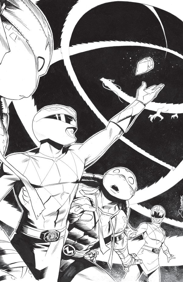 BOOM Mighty Morphin Power Rangers/Teenage Mutant Ninja Turtles III #4 E 1:10 INCV (Full Art, Zonno)