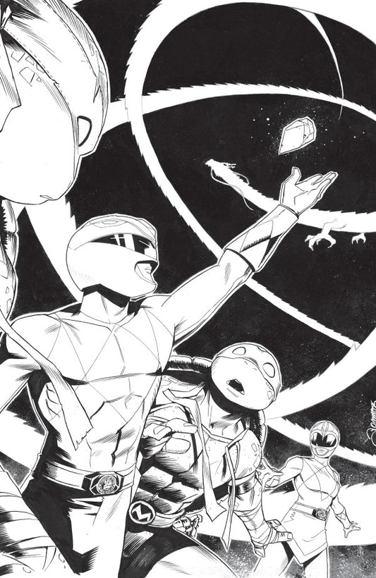 BOOM Mighty Morphin Power Rangers/Teenage Mutant Ninja Turtles III #4 E 1:10 INCV (Full Art, Zonno)
