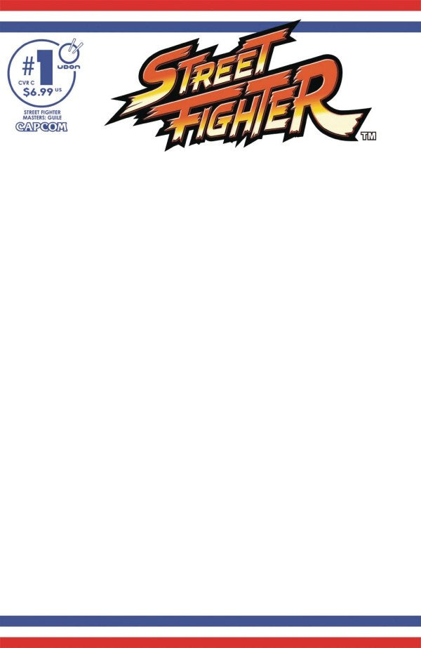 STREET FIGHTER MASTERS GUILE #1 (ONE SHOT) CVR C BLANK SKETCH VAR