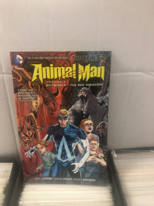 DC COMICS ANIMAL MAN NEW 52 VOLUME THREE ROTWORLD THE RED KINGDOM (2013)