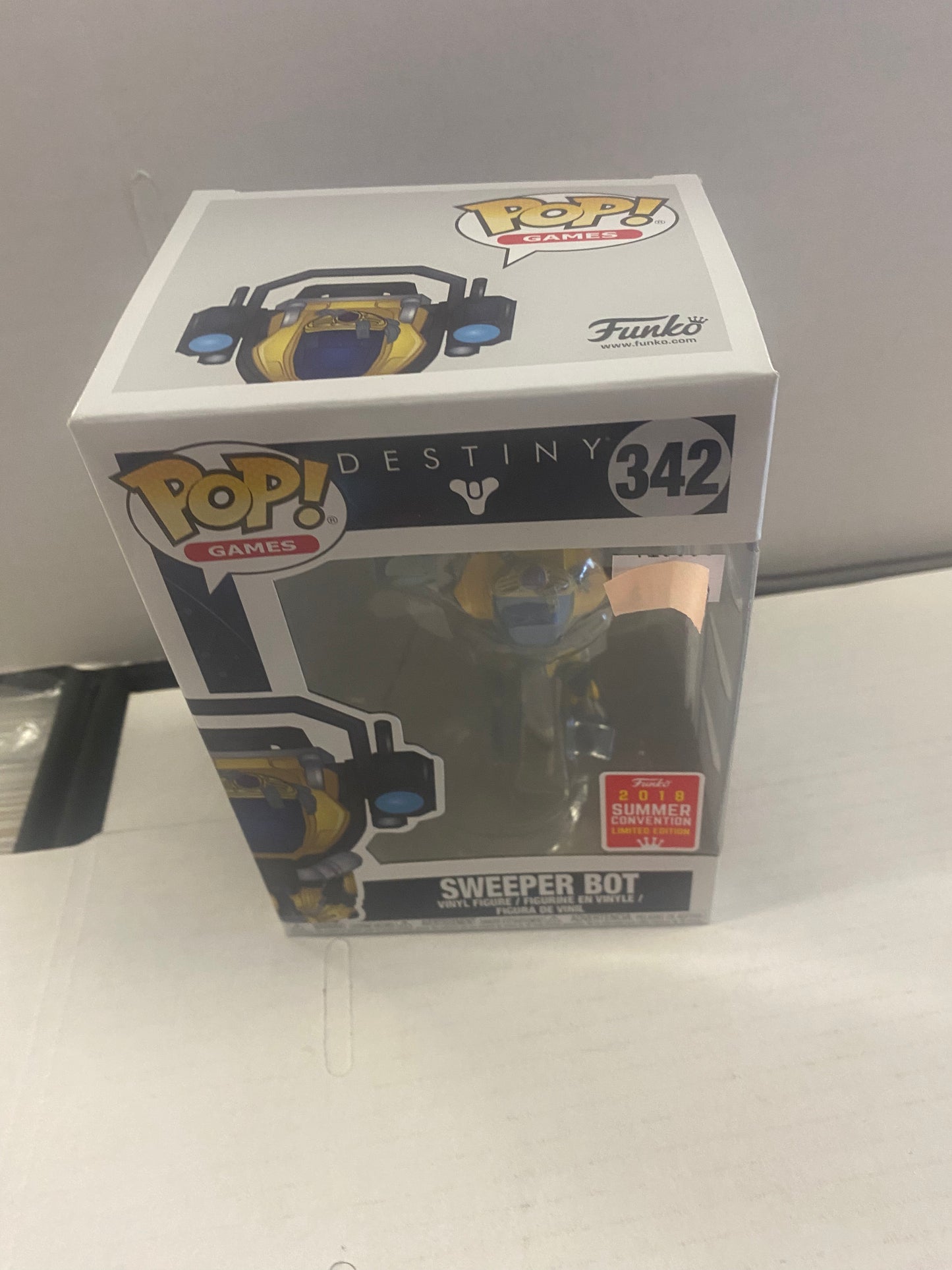 FUNKO POP GAMES DESTINY #342 SWEEPER BOT 2018 SUMMER CONVENTION LIMITED EDITION