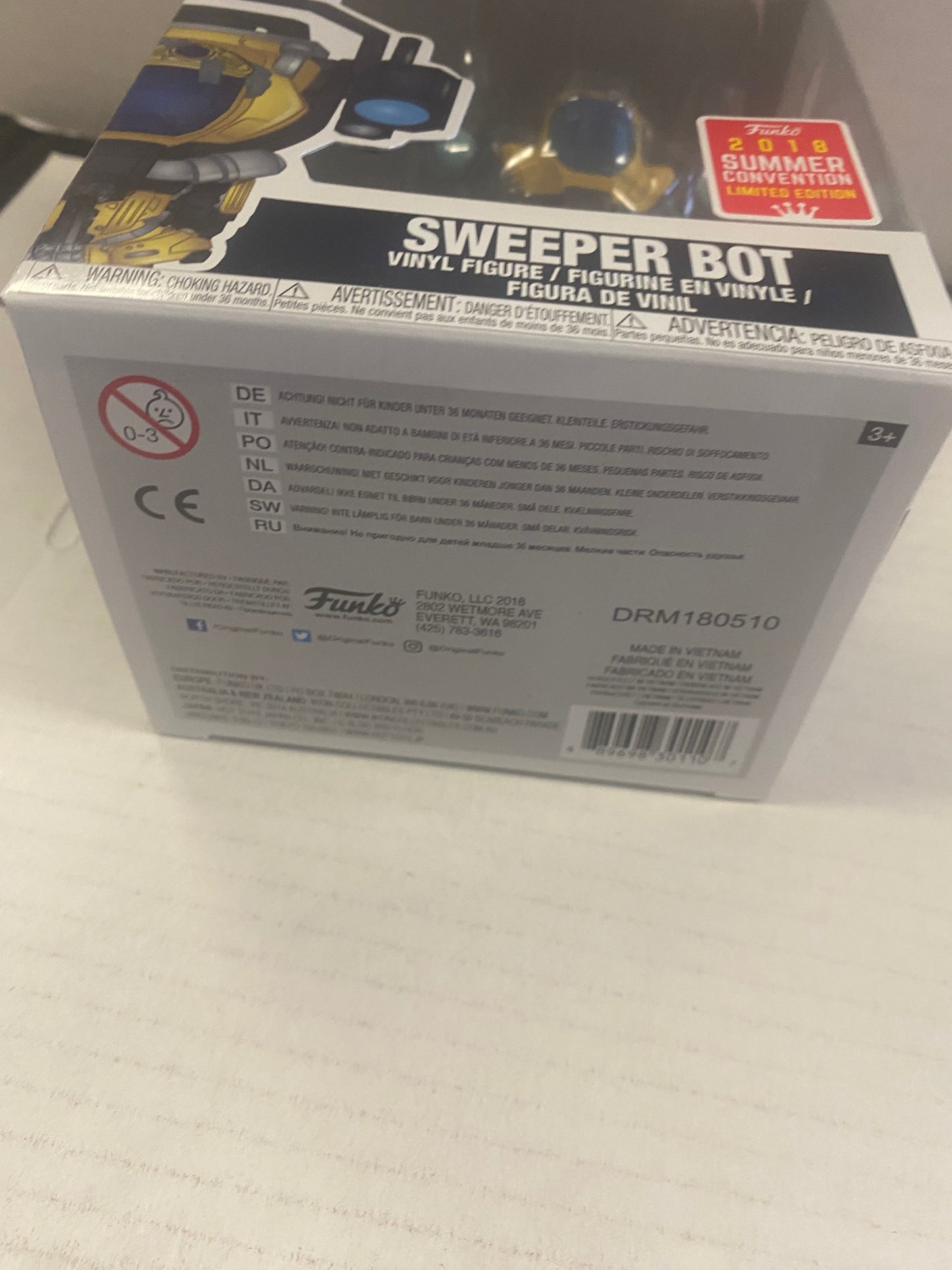FUNKO POP GAMES DESTINY #342 SWEEPER BOT 2018 SUMMER CONVENTION LIMITED EDITION