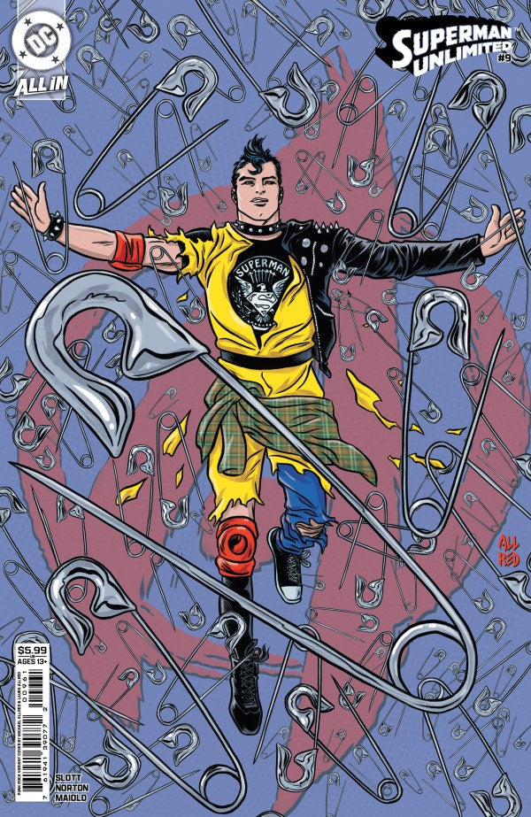 SUPERMAN UNLIMITED #9 CVR F MICHAEL ALLRED PUNK ROCK CARD STOCK VAR