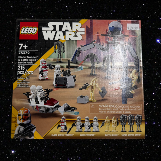 LEGO STAR WARS #75372 CLONE TROOPER & BATTLE DROID BATTLE PACK 215 pcs/pzs building toy