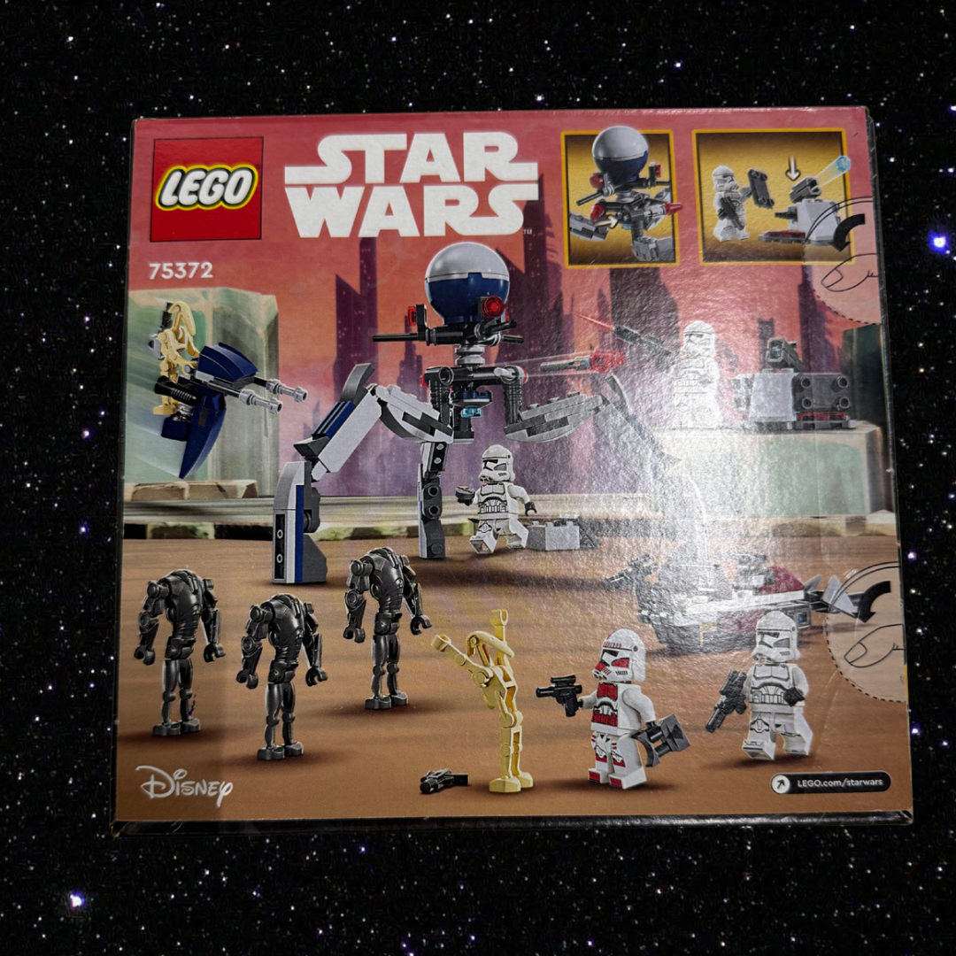 LEGO STAR WARS #75372 CLONE TROOPER & BATTLE DROID BATTLE PACK 215 pcs/pzs building toy