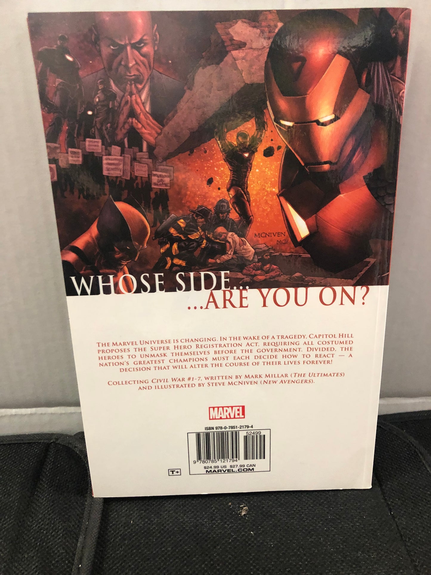 MARVEL COMICS CIVIL WAR SOFTCOVER THIRTEENTH PRINTING (2007)