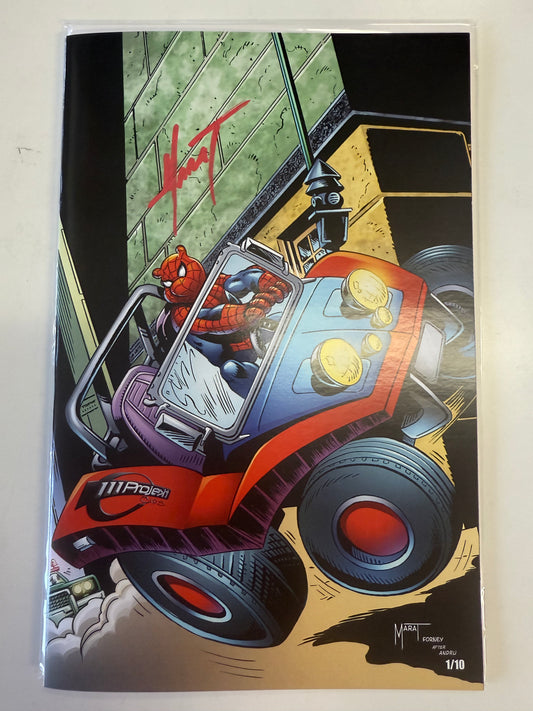 COUNTERPOINT COMICS DO YOU POOH ?#1 (2025) ONE OF US COMICS EXCLUSIVE VIRGIN COVER 1/10 SIGNED MARAT MYCHAELS