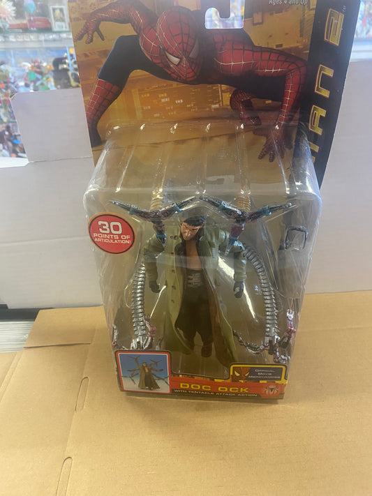 TOYBIZ SPIDER-MAN 2 DOC OCK WITH TENTACLE ATTACK ACTION (2004)