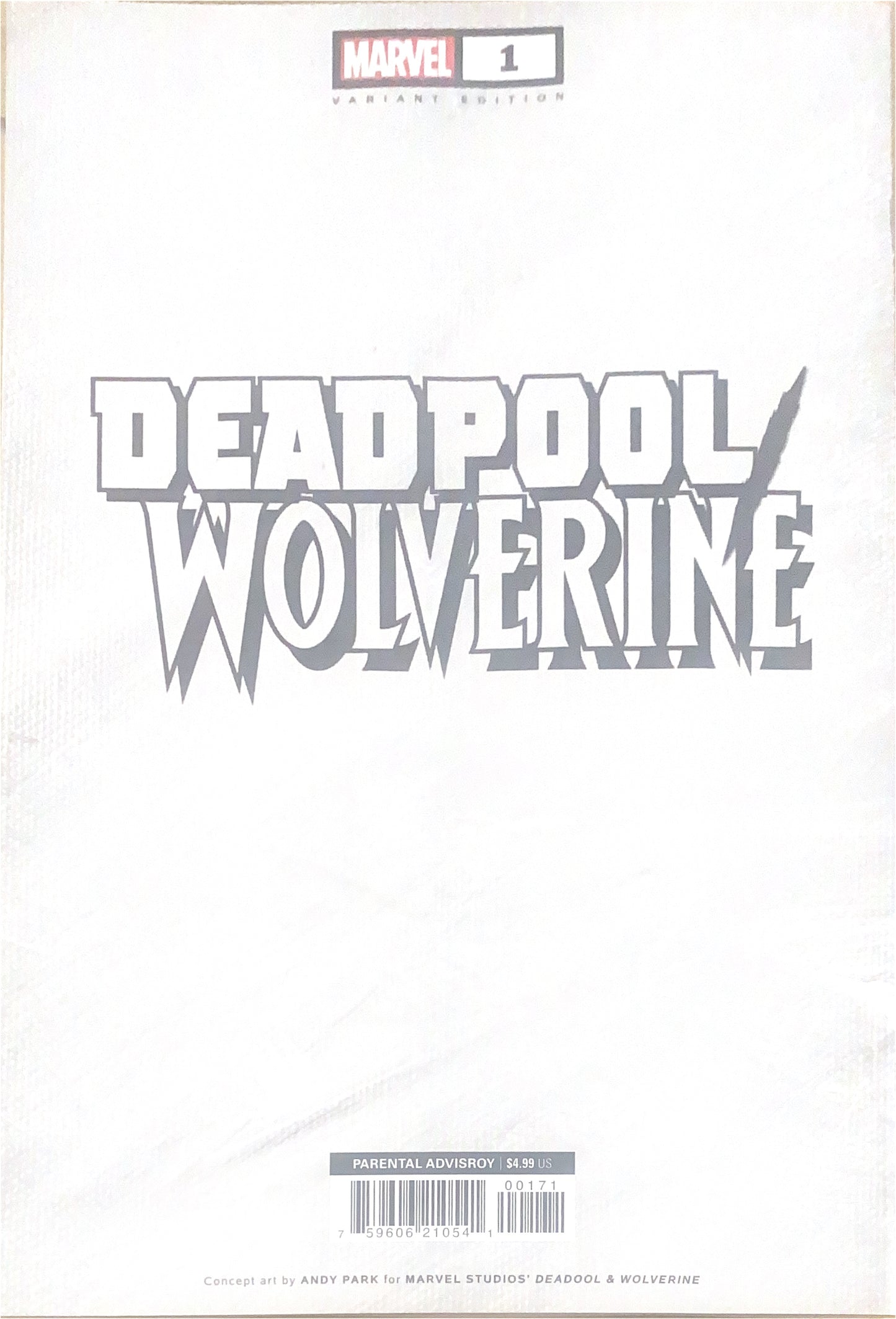 MARVEL COMICS DEADPOOL/WOLVERINE #1 COVER G