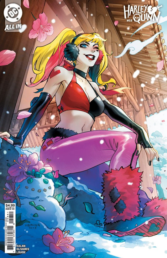 DC COMICS HARLEY QUINN #58 CVR E HAINING SWEATER WEATHER CARD STOCK VAR