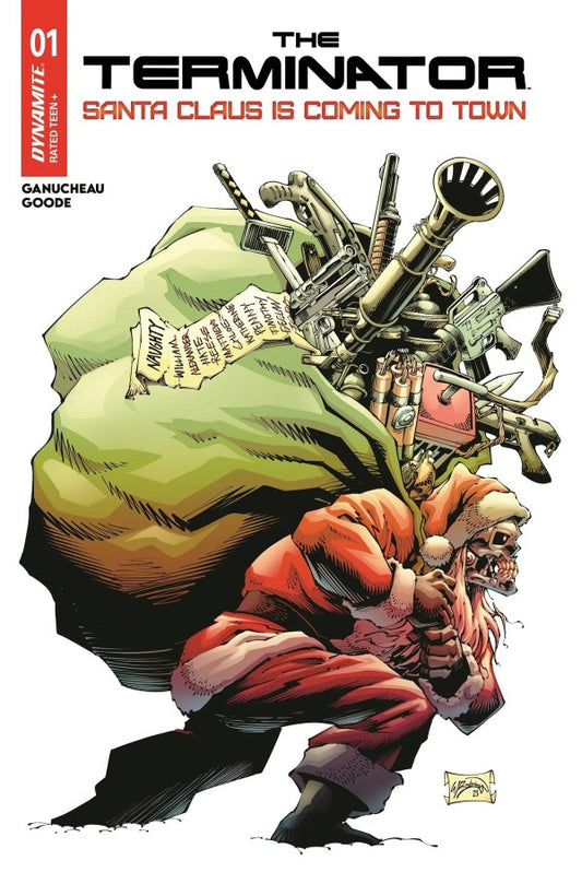 DYNAMITE TERMINATOR SANTA CLAUS IS COMING TO TOWN #1 (ONE SHOT) CVR A WILL ROBSON