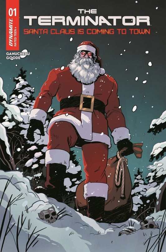 DYNAMITE TERMINATOR SANTA CLAUS IS COMING TO TOWN #1 (ONE SHOT) CVR D KENDALL GOODE VAR