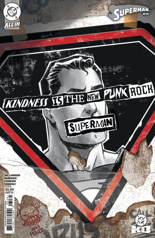 DC OMICS SUPERMAN #34 CVR F DAVE JOHNSON PUNK ROCK CARD STOCK VAR (DC K.O.)
