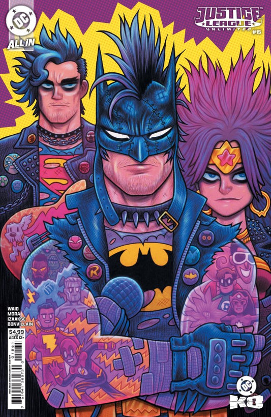 DC OMICS JUSTICE LEAGUE UNLIMITED #15 CVR G DAN HIPP PUNK ROCK CARD STOCK VAR (DC K.O.)